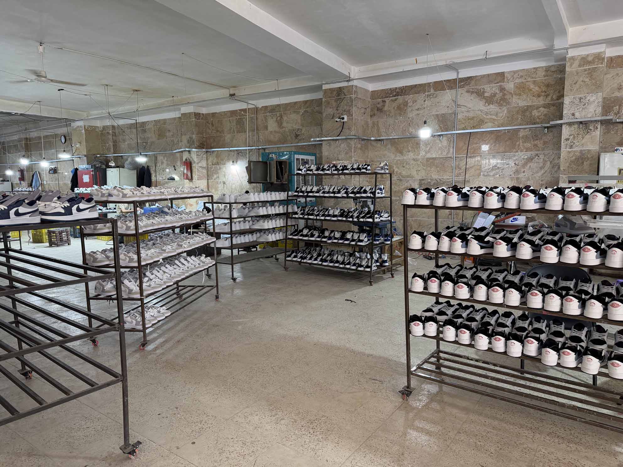 factory of produce shoes
